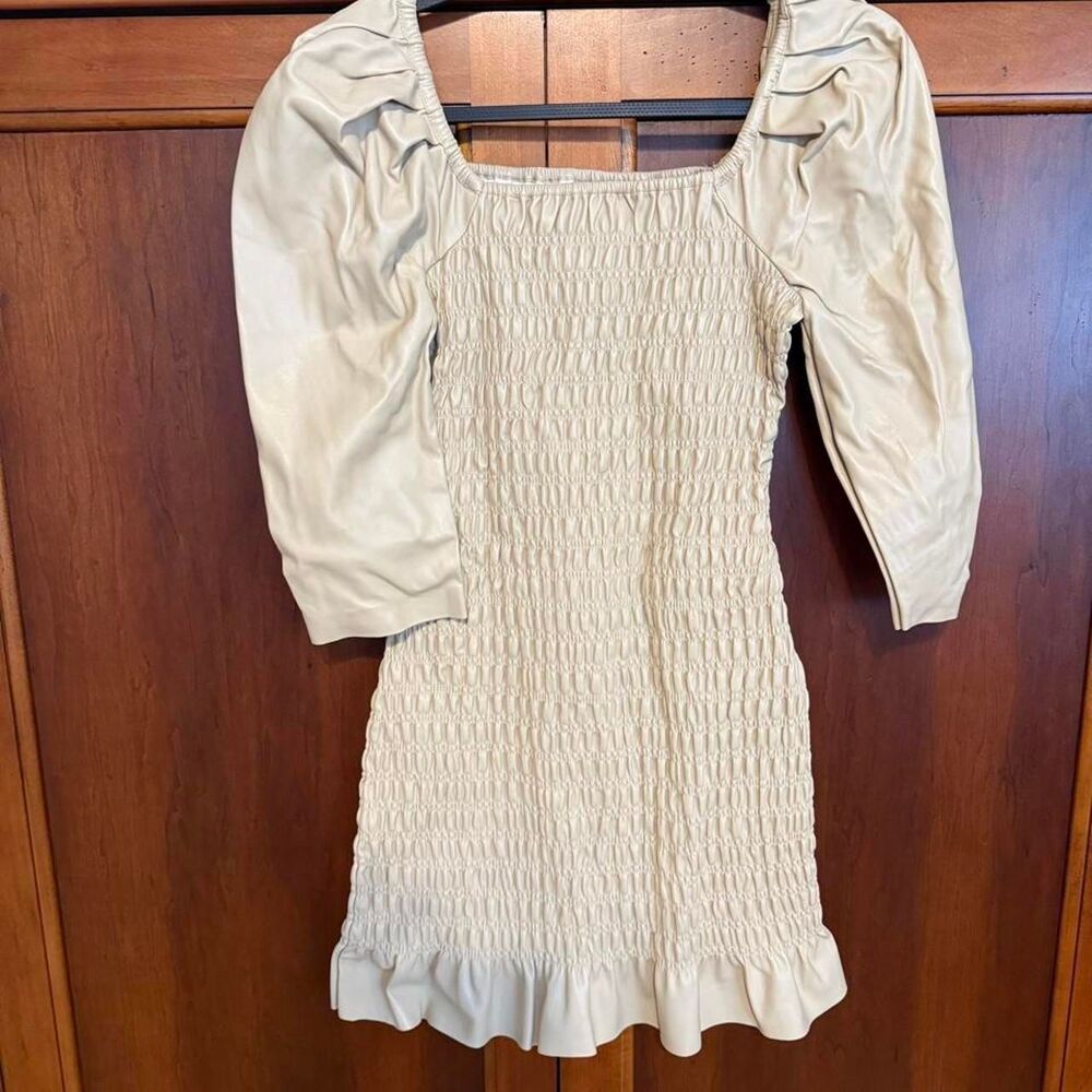 Saylor Women's Cream and White Dress